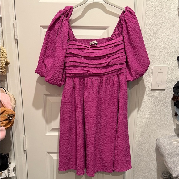 Abercrombie & Fitch Dresses & Skirts - Abercrombie & Fitch Fuchsia Smocked Dress